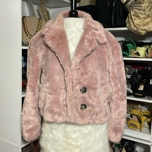 Free People faux fur jacket
